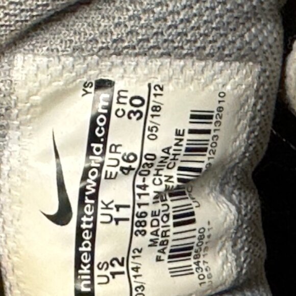 Nike air prestige III low grey black white Men SZ 12 386114-030 - Picture 10 of 10